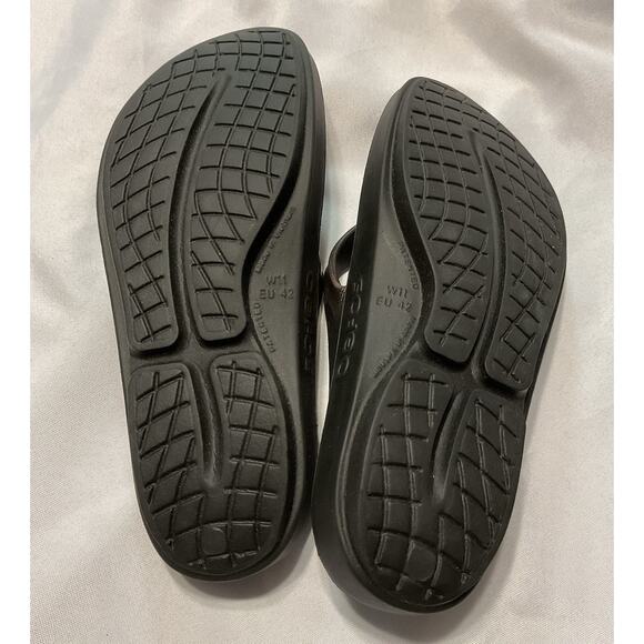 OOFOS - Ooh La La Sandals Flip Flops Women size 11 EU 42 metallic pink - Picture 6 of 8